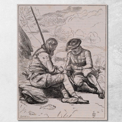 I Pescatori Del Dove – Stansbury E Felton Selezionano La Preda Sir John Everett Millais jem45 quadro stampato su tela