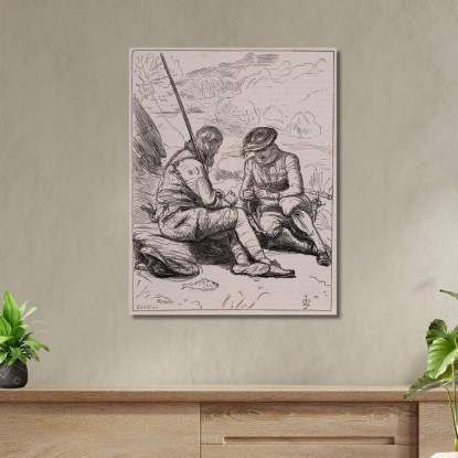 I Pescatori Del Dove – Stansbury E Felton Selezionano La Preda Sir John Everett Millais jem45 quadro stampato su tela