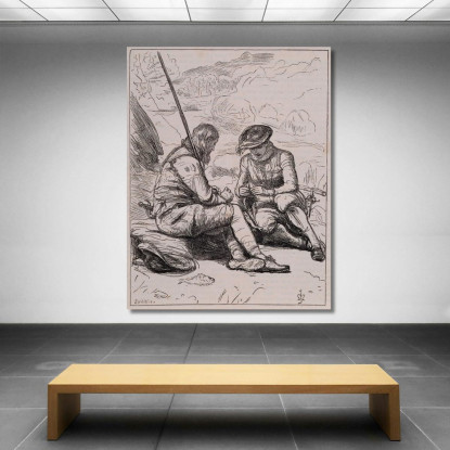 I Pescatori Del Dove – Stansbury E Felton Selezionano La Preda Sir John Everett Millais jem45 quadro stampato su tela