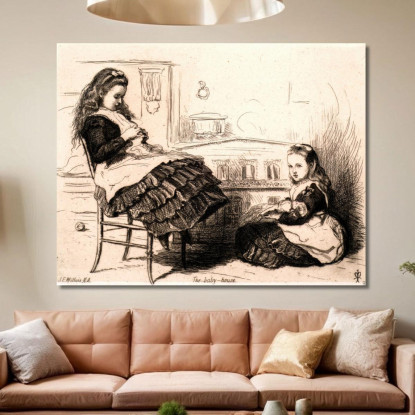 La Casa Delle Bambole Sir John Everett Millais jem46 quadro stampato su tela