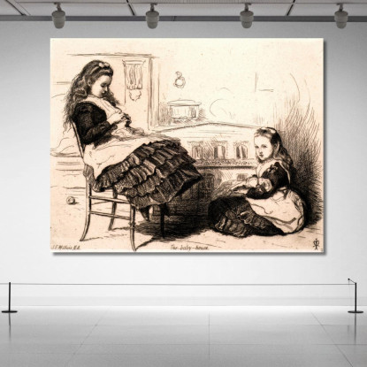 La Casa Delle Bambole Sir John Everett Millais jem46 quadro stampato su tela