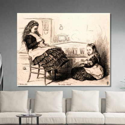 La Casa Delle Bambole Sir John Everett Millais jem46 quadro stampato su tela