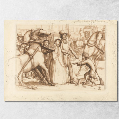 L'Uomo Cieco Sir John Everett Millais jem48 quadro stampato su tela