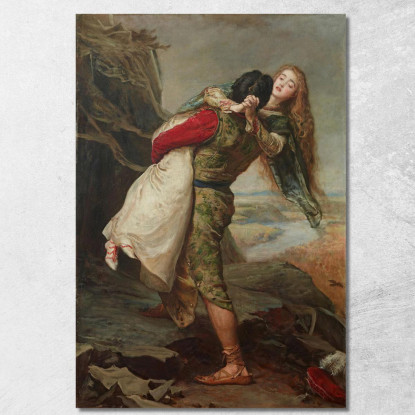 La Corona Dell'Amore Sir John Everett Millais jem50 quadro stampato su tela