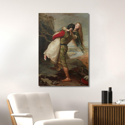 La Corona Dell'Amore Sir John Everett Millais jem50 quadro stampato su tela