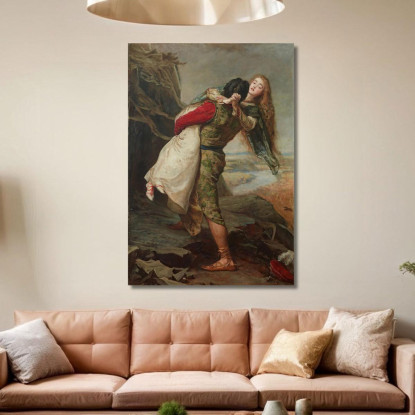 La Corona Dell'Amore Sir John Everett Millais jem50 quadro stampato su tela