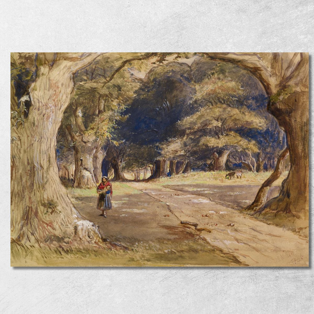 La Zingara Sir John Everett Millais jem52 quadro stampato su tela