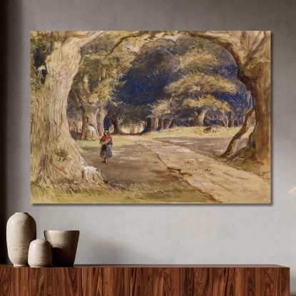 La Zingara Sir John Everett Millais jem52 quadro stampato su tela