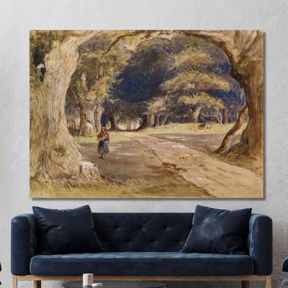 La Zingara Sir John Everett Millais jem52 quadro stampato su tela