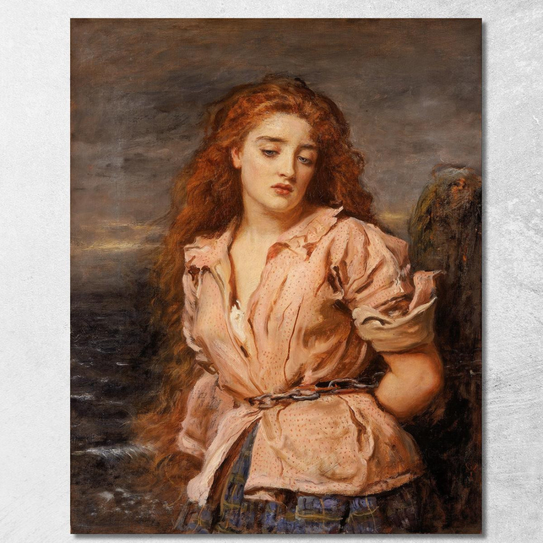 Il Martire Del Solway Sir John Everett Millais jem53 quadro stampato su tela