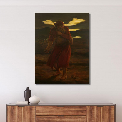 La Parabola Della Zizzania Sir John Everett Millais jem54 quadro stampato su tela