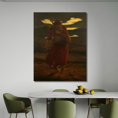 La Parabola Della Zizzania Sir John Everett Millais jem54 quadro stampato su tela