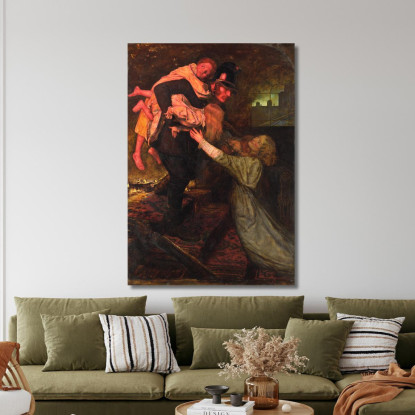 Il Salvataggio Sir John Everett Millais jem57 quadro stampato su tela