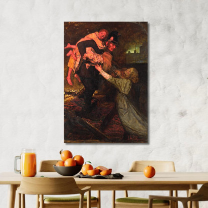 Il Salvataggio Sir John Everett Millais jem57 quadro stampato su tela