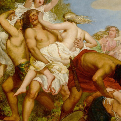 La Tribù Di Beniamino Che Rapisce Le Figlie Di Silo Nei Vigneti Sir John Everett Millais jem58 quadro stampato su tela