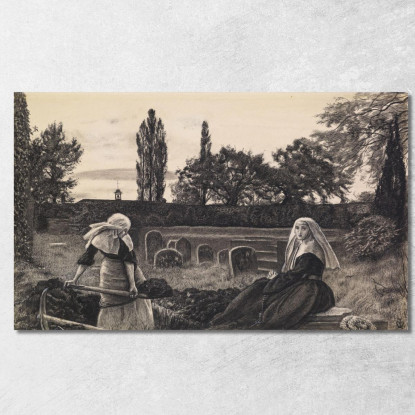 La Valle Del Riposo – Studio Finito Sir John Everett Millais jem59 quadro stampato su tela