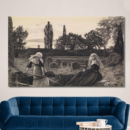 La Valle Del Riposo – Studio Finito Sir John Everett Millais jem59 quadro stampato su tela