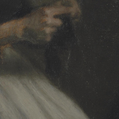 Sera Nel Salotto. La Madre E La Moglie Dell'Artista Vilhelm Hammershøi vhm8 quadro stampato su tela