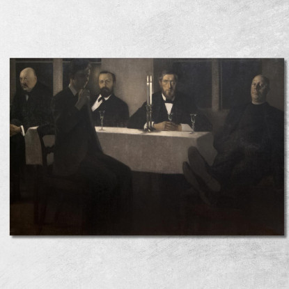 Cinque Ritratti Vilhelm Hammershøi vhm9 quadro stampato su tela