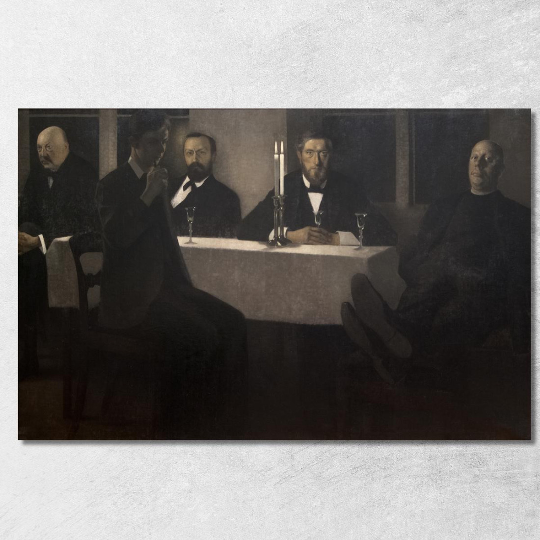 Cinque Ritratti Vilhelm Hammershøi vhm9 quadro stampato su tela