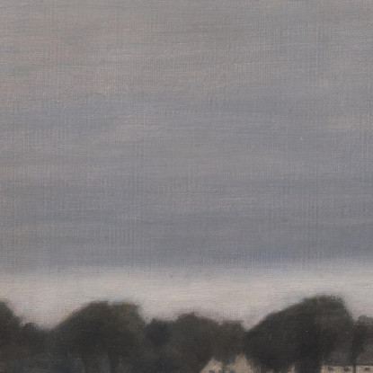 Studio Preparatorio Per "Solregn. Gentofte Sø" Vilhelm Hammershøi vhm10 quadro stampato su tela