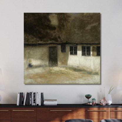 Angolo Di Una Fattoria Vilhelm Hammershøi vhm14 quadro stampato su tela