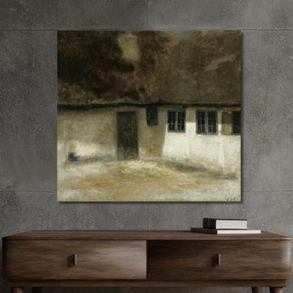 Angolo Di Una Fattoria Vilhelm Hammershøi vhm14 quadro stampato su tela