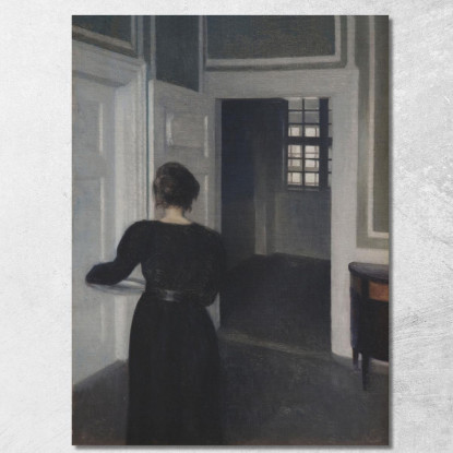 Ida In Un Interno Vilhelm Hammershøi vhm18 quadro stampato su tela