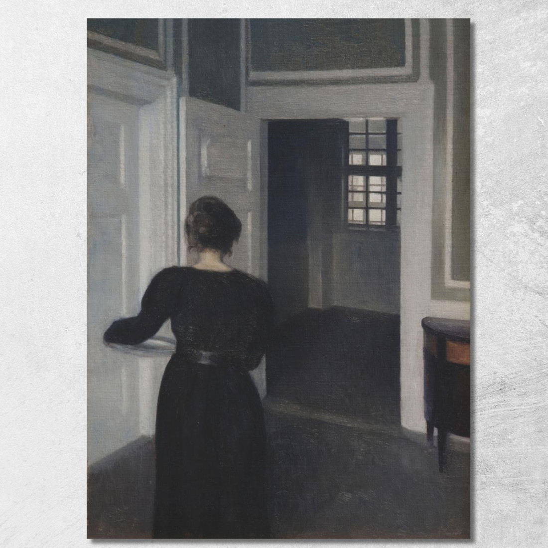 Ida In Un Interno Vilhelm Hammershøi vhm18 quadro stampato su tela