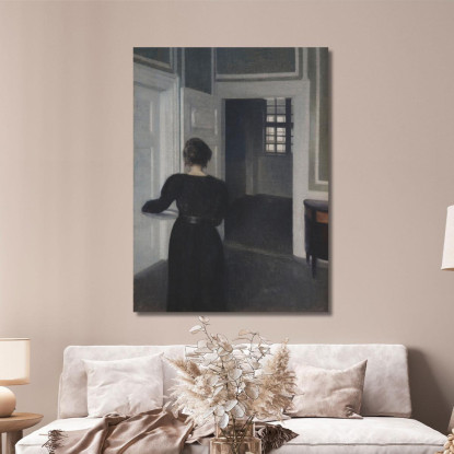Ida In Un Interno Vilhelm Hammershøi vhm18 quadro stampato su tela