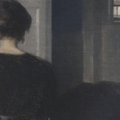 Ida In Un Interno Vilhelm Hammershøi vhm18 quadro stampato su tela