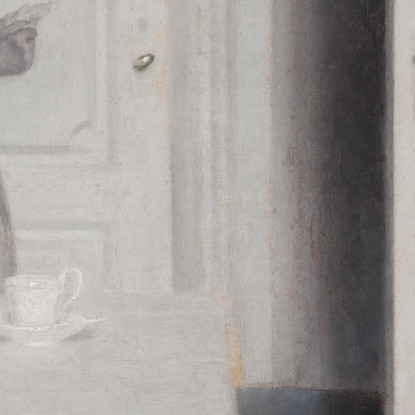 Ida Che Legge Una Lettera Vilhelm Hammershøi vhm21 quadro stampato su tela