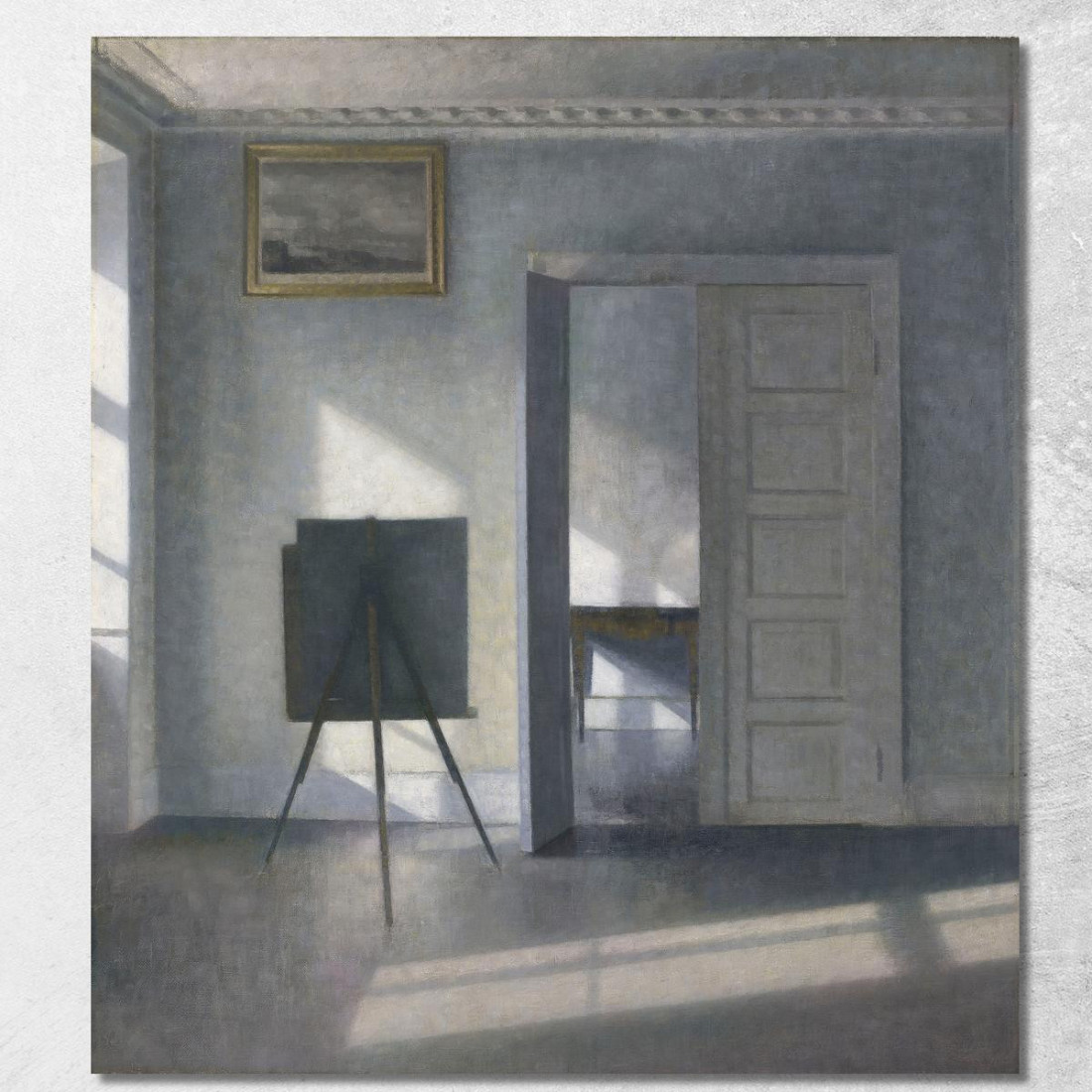 Interno Con Un Cavalletto Bredgade 25 Vilhelm Hammershøi vhm28 quadro stampato su tela