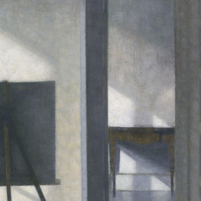 Interno Con Un Cavalletto Bredgade 25 Vilhelm Hammershøi vhm28 quadro stampato su tela