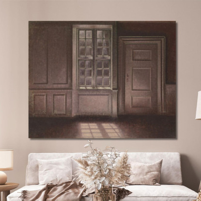 Chiaro Di Luna Strandgade 30 Vilhelm Hammershøi vhm44 quadro stampato su tela