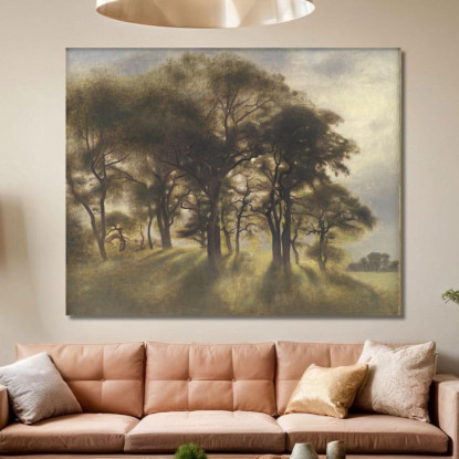 Vicino A Fortunen Jaegersborg Deer Park A Nord Di Copenaghen Vilhelm Hammershøi vhm45 quadro stampato su tela