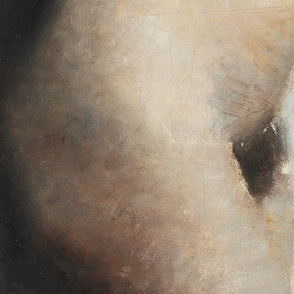 Modella Femminile Nuda In Piedi Profilo Verso Destra Vilhelm Hammershøi vhm46 quadro stampato su tela