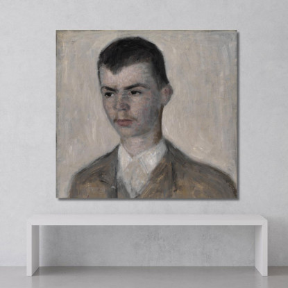 Ritratto Del Fratello Dell'Artista Svend Hammershøi Vilhelm Hammershøi vhm49 quadro stampato su tela