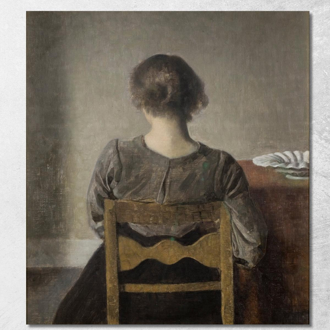 Riposo Vilhelm Hammershøi vhm51 quadro stampato su tela