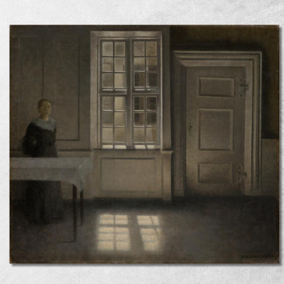 Strandgade Al Sole Vilhelm Hammershøi vhm57 quadro stampato su tela