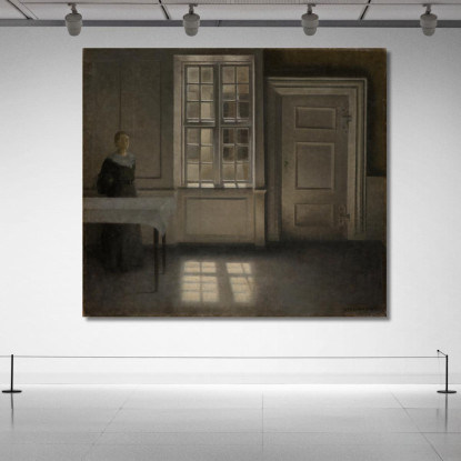 Strandgade Al Sole Vilhelm Hammershøi vhm57 quadro stampato su tela