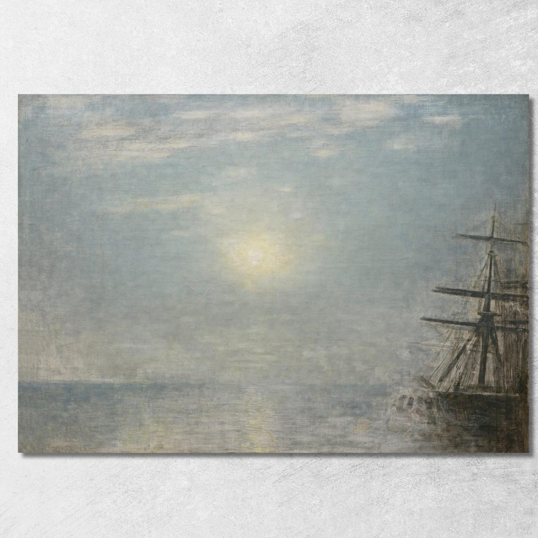 Sole Sul Mare Vilhelm Hammershøi vhm60 quadro stampato su tela