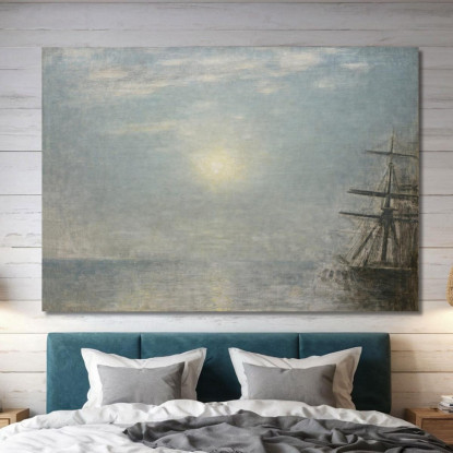 Sole Sul Mare Vilhelm Hammershøi vhm60 quadro stampato su tela
