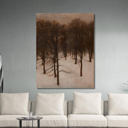 Parco Søndermarken In Inverno Vilhelm Hammershøi vhm61 quadro stampato su tela