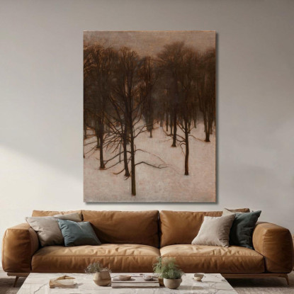 Parco Søndermarken In Inverno Vilhelm Hammershøi vhm61 quadro stampato su tela