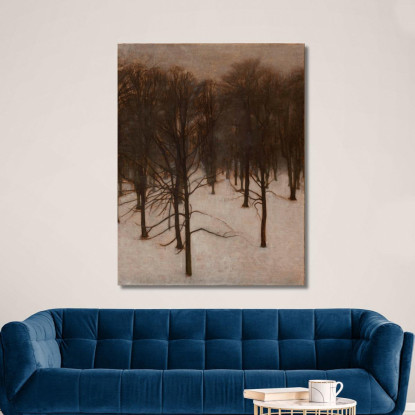 Parco Søndermarken In Inverno Vilhelm Hammershøi vhm61 quadro stampato su tela