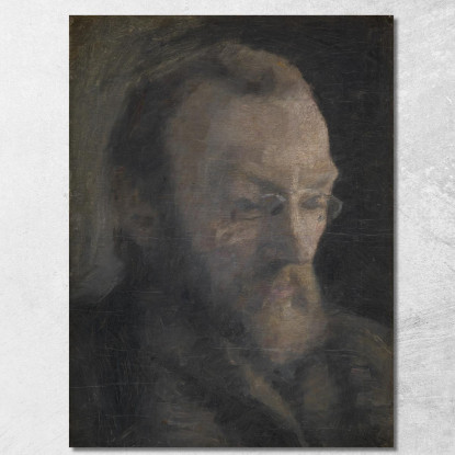 Lo Storico Dell'Arte Karl Madsen In Seguito Direttore Dello Statens Museum For Kunst Vilhelm Hammershøi vhm62 quadro stampato s