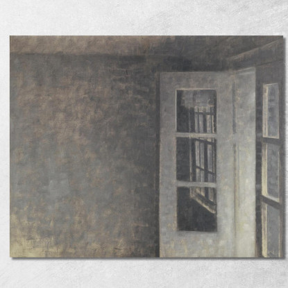 La Stanza Del Balcone A Spurveskjul Vilhelm Hammershøi vhm64 quadro stampato su tela