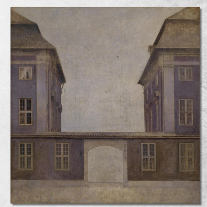 Gli Edifici Della Compagnia Asiatica Visti Da St. Annæ Street Vilhelm Hammershøi vhm65 quadro stampato su tela