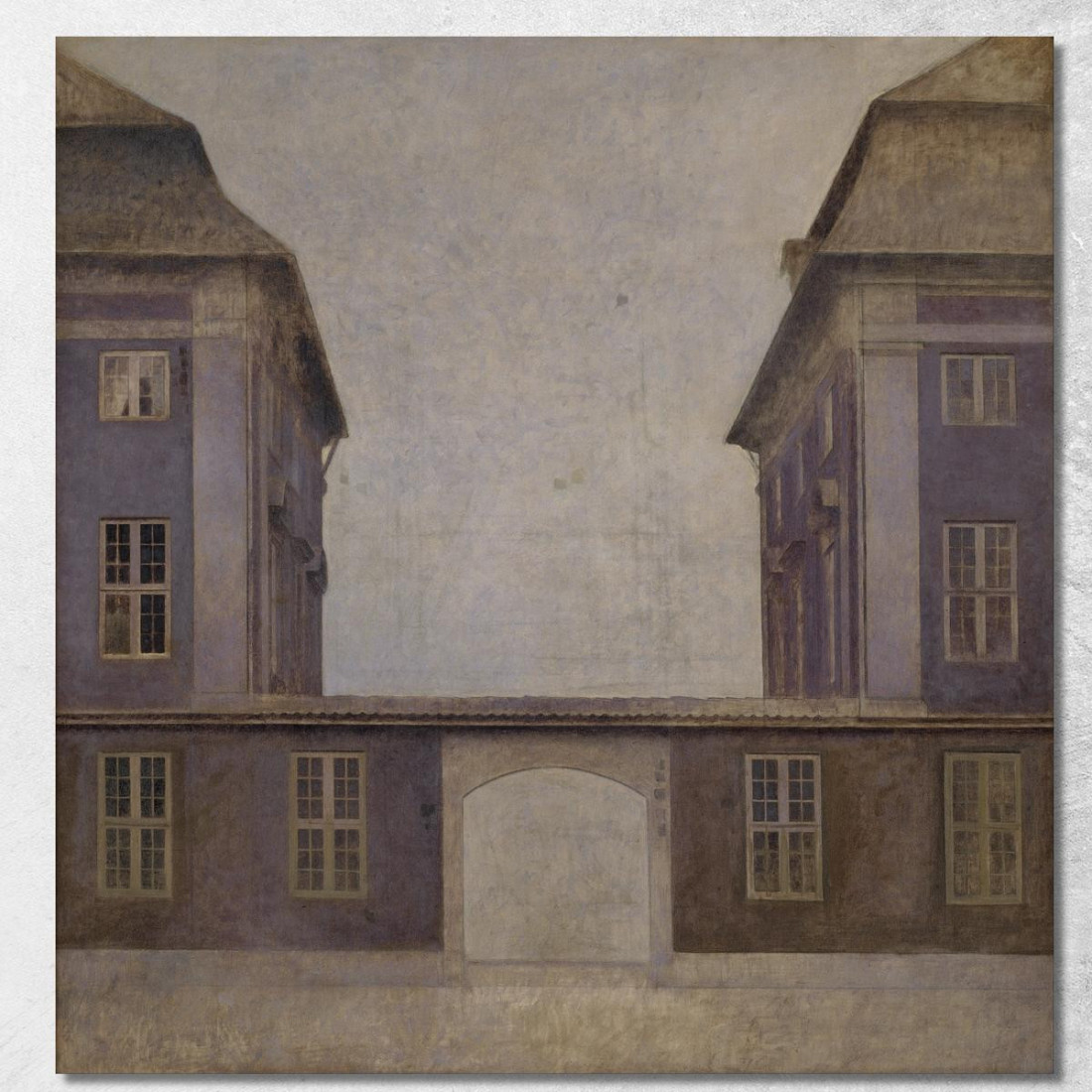 Gli Edifici Della Compagnia Asiatica Visti Da St. Annæ Street Vilhelm Hammershøi vhm65 quadro stampato su tela